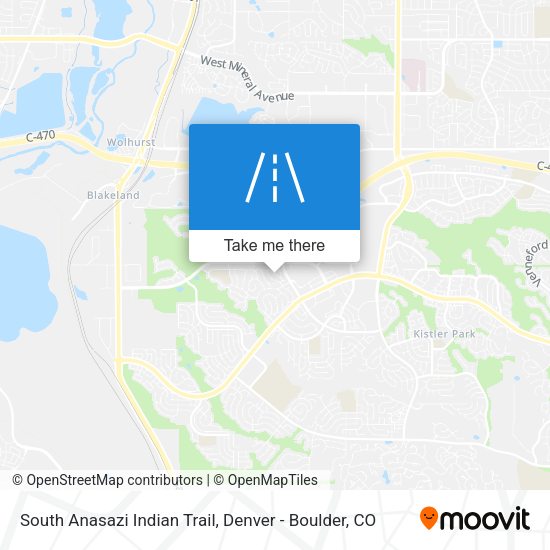 South Anasazi Indian Trail map