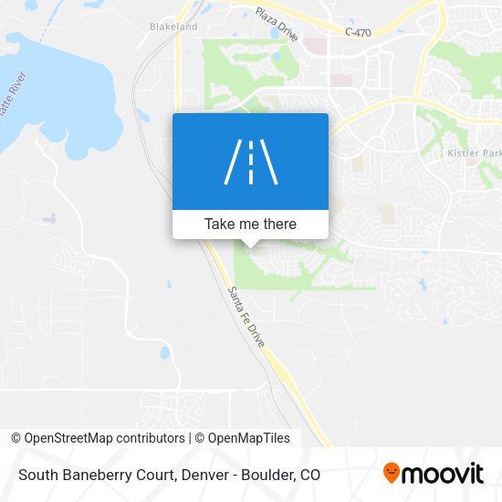 South Baneberry Court map