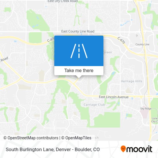 South Burlington Lane map