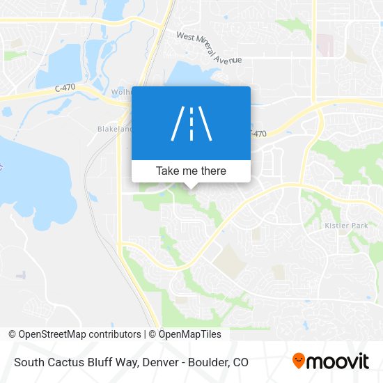 South Cactus Bluff Way map