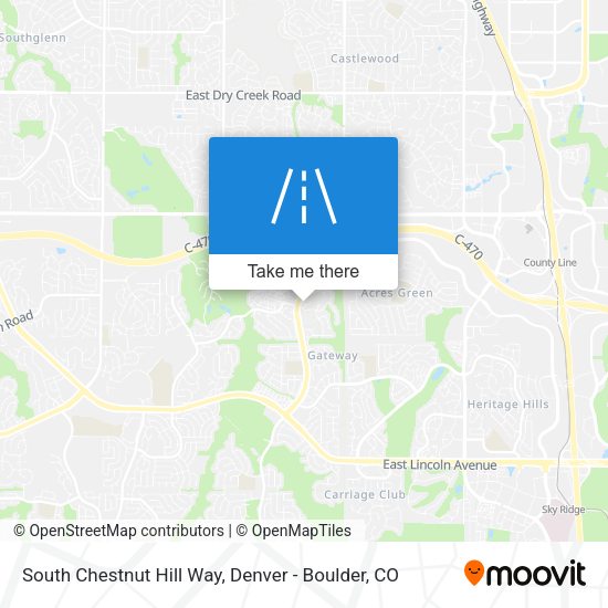 Mapa de South Chestnut Hill Way