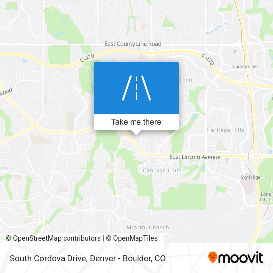 South Cordova Drive map