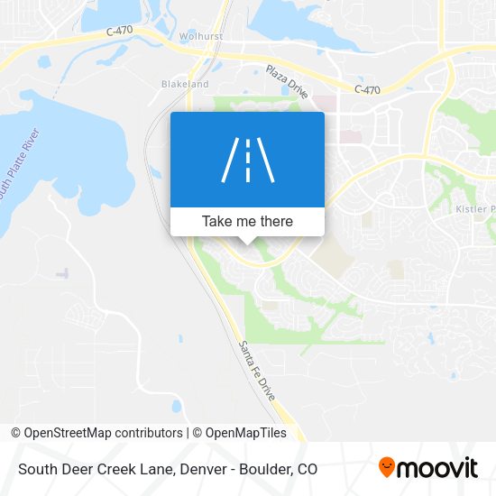 South Deer Creek Lane map