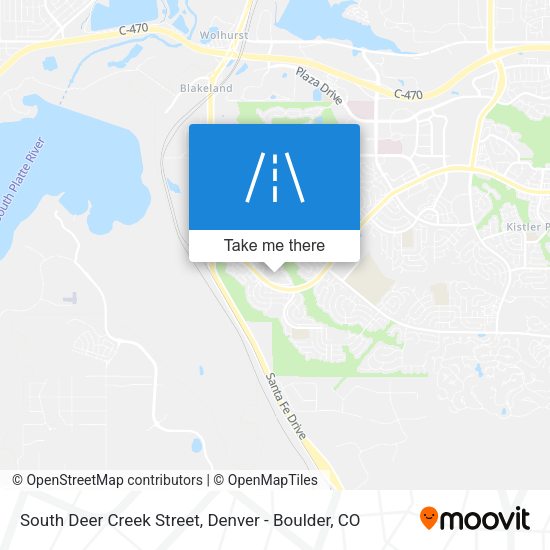 Mapa de South Deer Creek Street