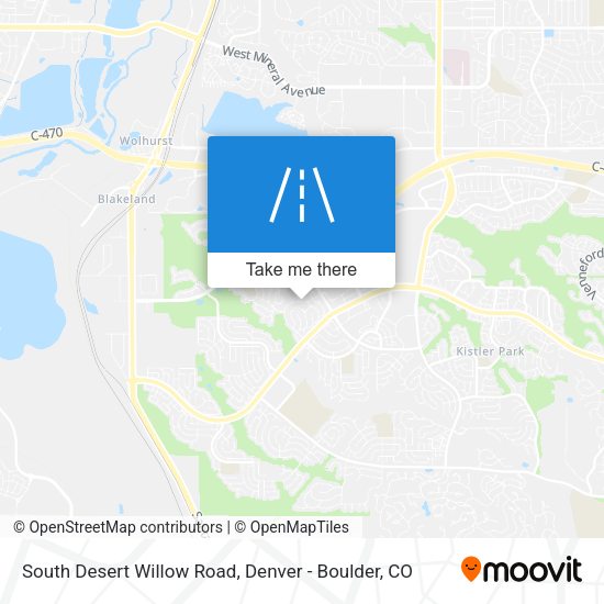 Mapa de South Desert Willow Road