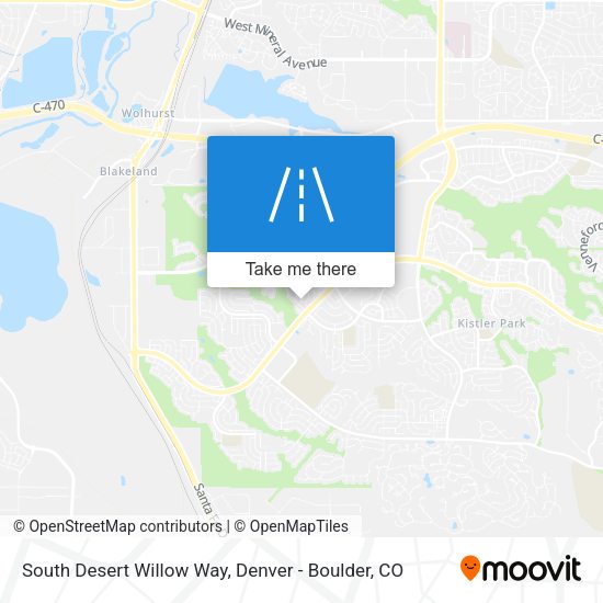 South Desert Willow Way map