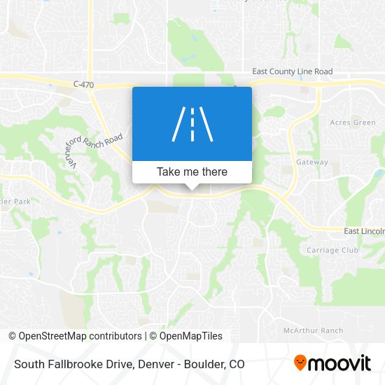 Mapa de South Fallbrooke Drive
