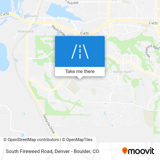South Fireweed Road map