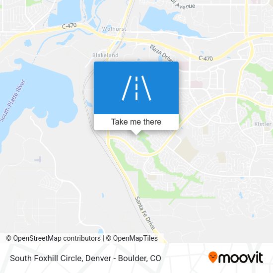 Mapa de South Foxhill Circle