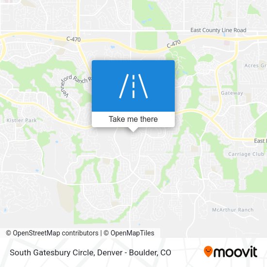 Mapa de South Gatesbury Circle