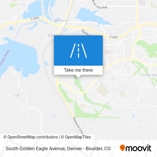 South Golden Eagle Avenue map