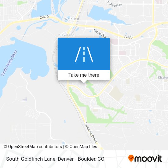 Mapa de South Goldfinch Lane