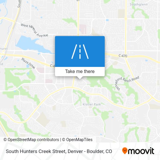 Mapa de South Hunters Creek Street