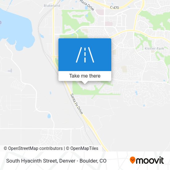 South Hyacinth Street map