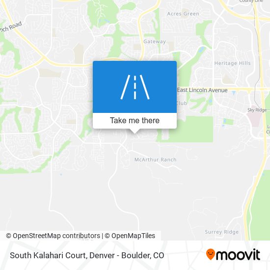 South Kalahari Court map