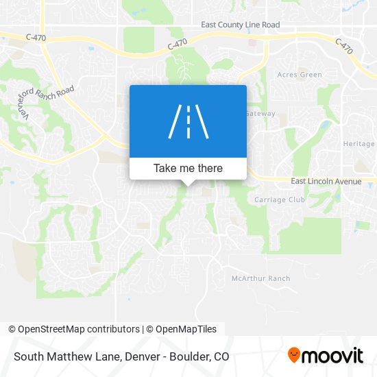 South Matthew Lane map