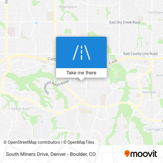 South Miners Drive map