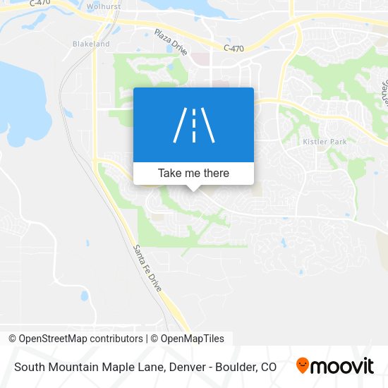 South Mountain Maple Lane map