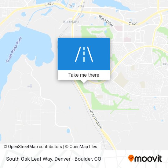 South Oak Leaf Way map