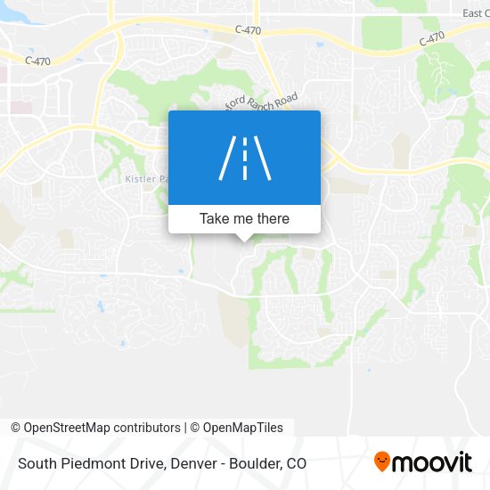 South Piedmont Drive map