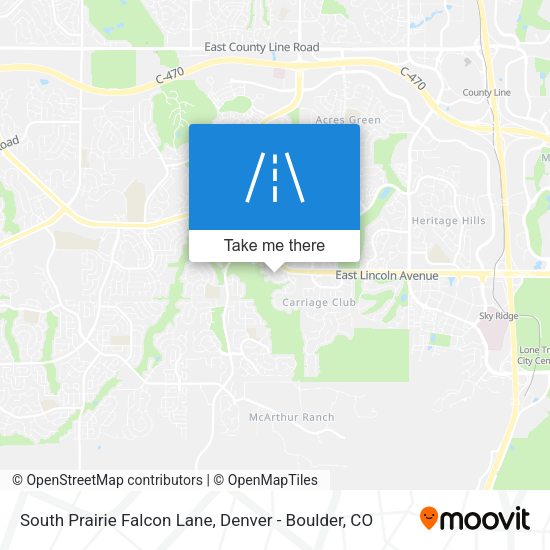 South Prairie Falcon Lane map