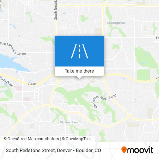 South Redstone Street map
