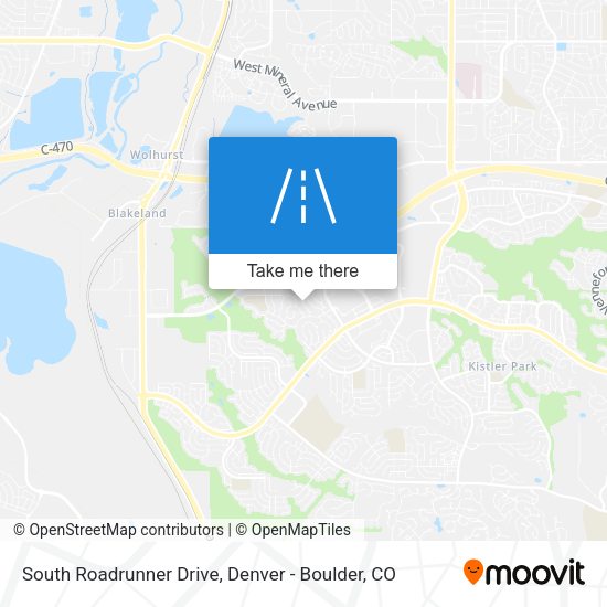 South Roadrunner Drive map
