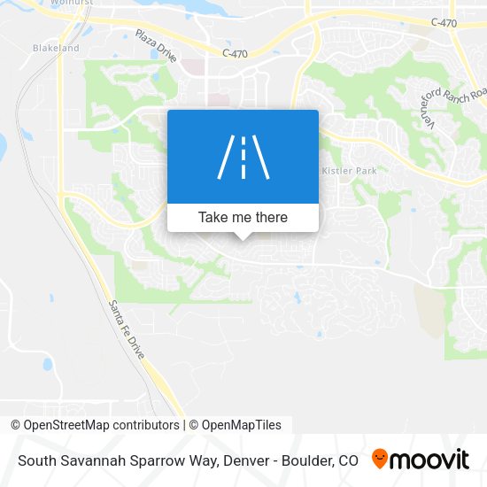 South Savannah Sparrow Way map