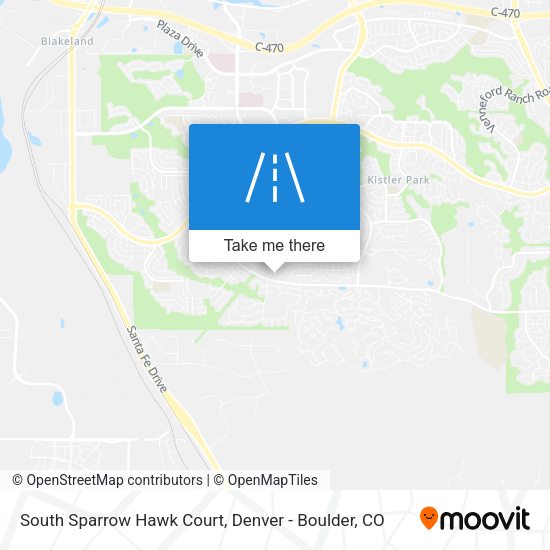 Mapa de South Sparrow Hawk Court