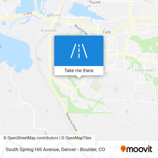 South Spring Hill Avenue map