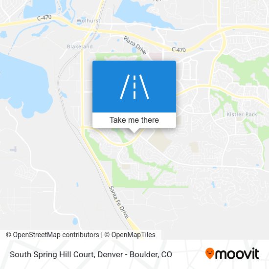 South Spring Hill Court map