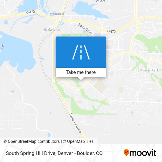 South Spring Hill Drive map