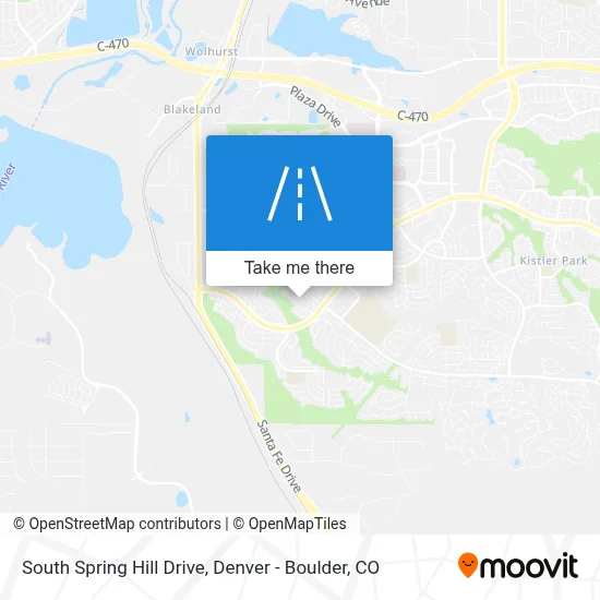 South Spring Hill Drive map