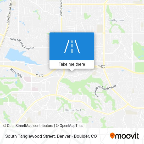 Mapa de South Tanglewood Street
