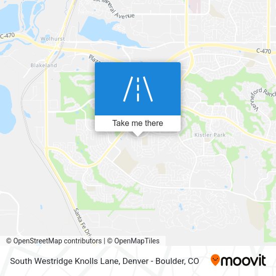 Mapa de South Westridge Knolls Lane
