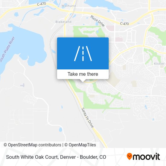 South White Oak Court map