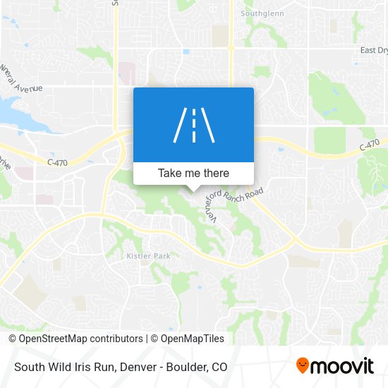 South Wild Iris Run map