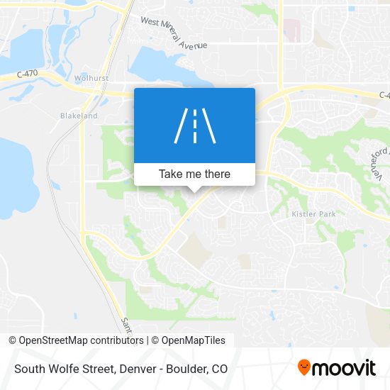 Mapa de South Wolfe Street