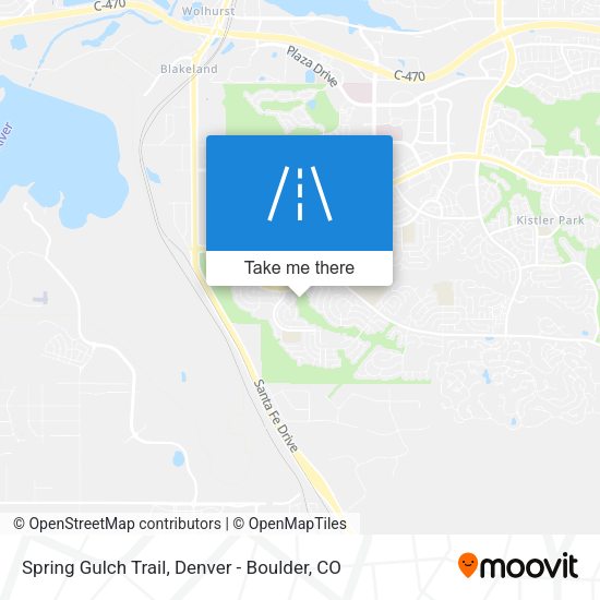 Spring Gulch Trail map