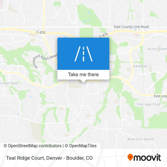Teal Ridge Court map