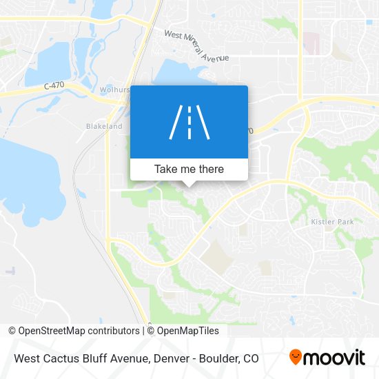 West Cactus Bluff Avenue map