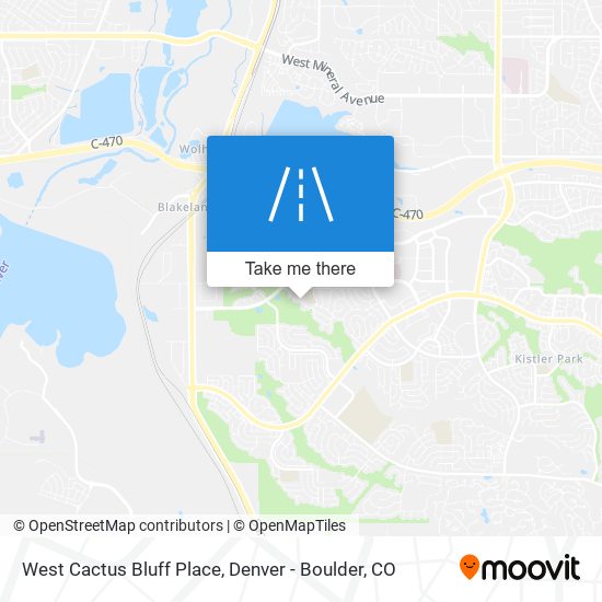 West Cactus Bluff Place map