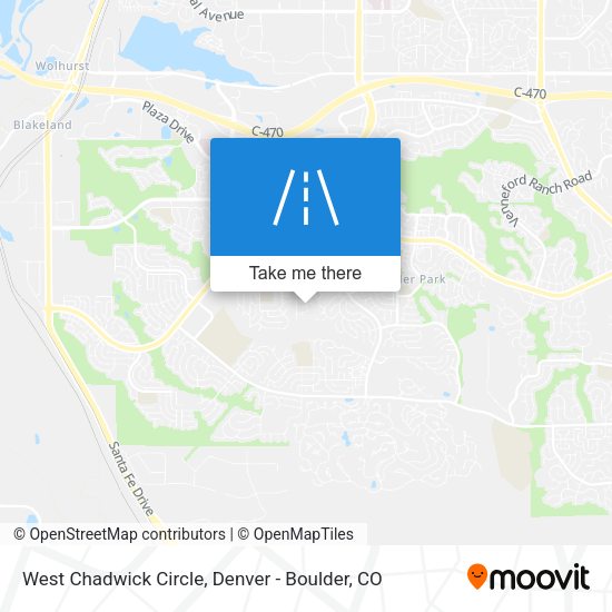 West Chadwick Circle map