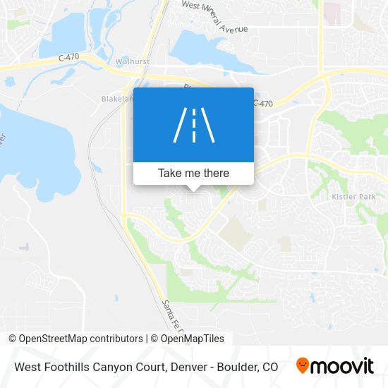 Mapa de West Foothills Canyon Court