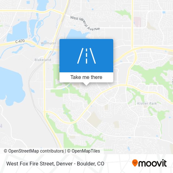 West Fox Fire Street map