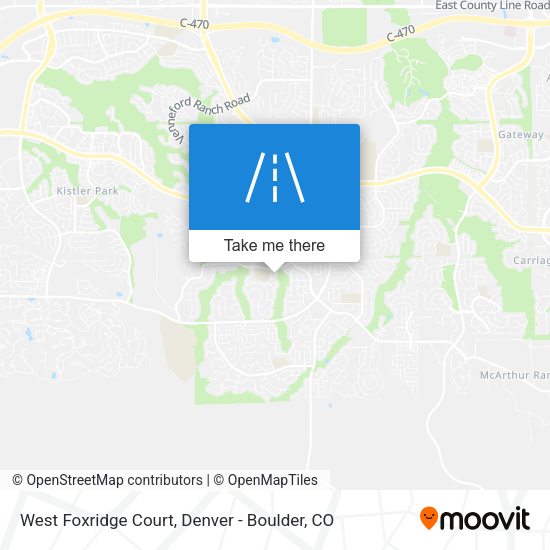 Mapa de West Foxridge Court