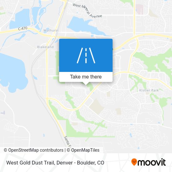 West Gold Dust Trail map