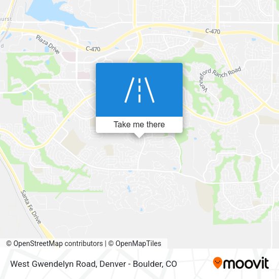 West Gwendelyn Road map