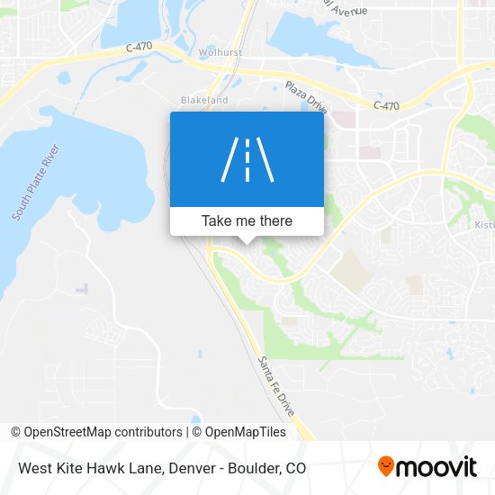 Mapa de West Kite Hawk Lane