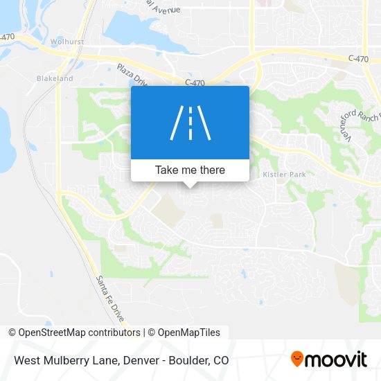 West Mulberry Lane map